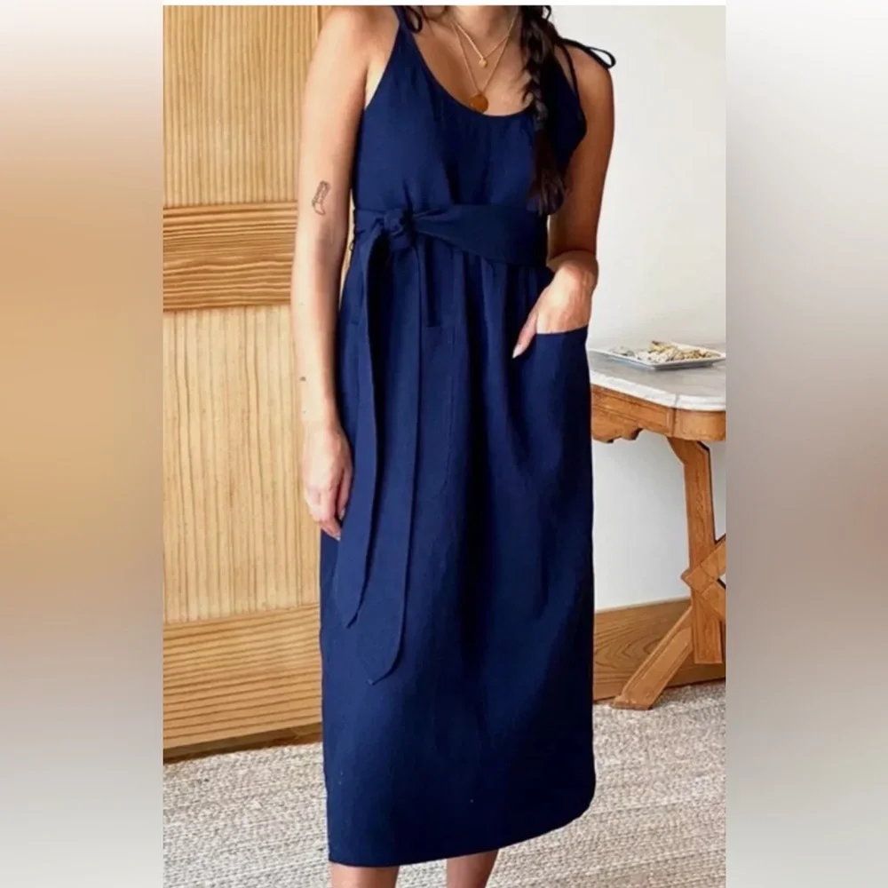 New Emerson Fry Linen Blend Dress Small - Picture 8 of 9